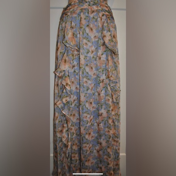 ASTR THE LABEL Anthropologie Noya Strappy Back Iris Blue Blush Dress XS - Picture 10 of 12